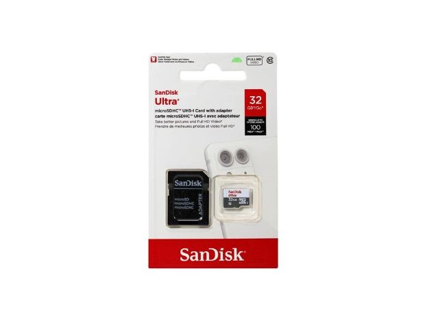 &uu MICRO SD ORIGINAL 32 GB SANDISK CLASE 10